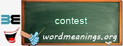 WordMeaning blackboard for contest